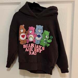 Zara Kids Care Bears Brown Graphic Hoodie - Size 4 Years